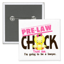 Pre-Law Chick 3 Pinback Buttons