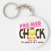 Pre-Med Chick 3 Keychains