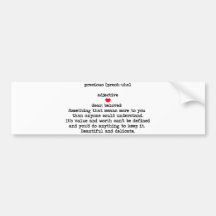 Precious Bumper Stickers