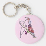 Precious Butterfly Initial A Key Chains