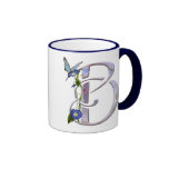 Precious Butterfly Initial B Coffee Mug