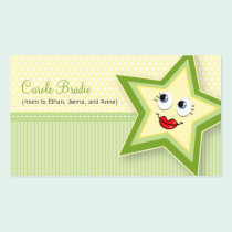 Precious Star Mummy Card Baby Green Business Card business cards