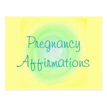 Pregnancy Affirmations, postcards