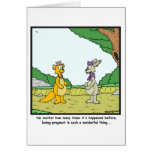 Pregnancy: Rabbit cartoon Card