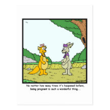 Pregnancy: Rabbit cartoon Post Cards