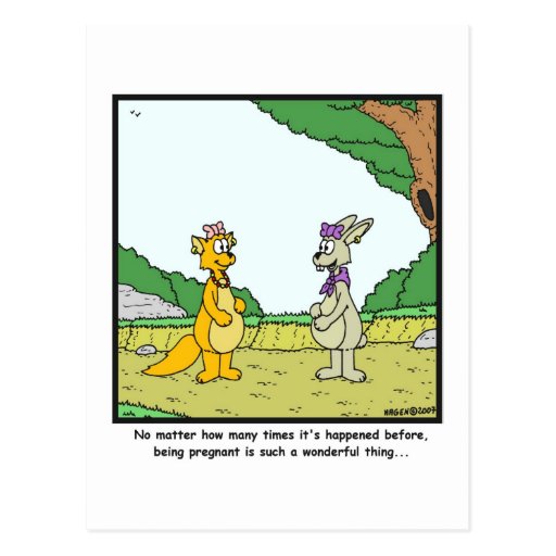 Pregnancy: Rabbit cartoon Post Cards