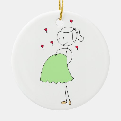 Pregnant at Christmas Christmas Ornaments