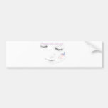 Pregnant baby girl bumper sticker