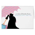 Pregnant Mum Baby Shower Thank You Notes Card