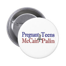Pregnant Palin (Anti-McCain) Buttons