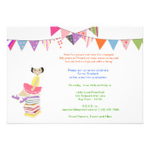 Preschool or Kindergarten Invitations