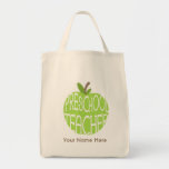 Preschool Teacher Bag - Green Apple