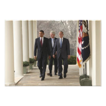 President Barack Obama and former presidents Art Photo