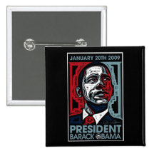 President Barack Obama January 20th 2009 Pin