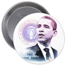 President Barack Obama Portrait Button