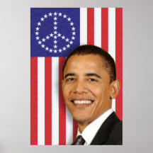 President Obama Peace Banner Print