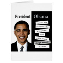 President Obama Quote Greeting Card