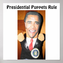 Presidential Puppets Rule Print