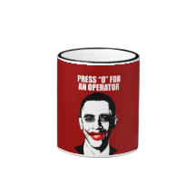 PRESS 0 FOR AN OPERATOR MUG