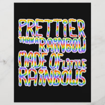 Prettier Than A Rainbow Made Of Little Rainbows. Personalized Flyer