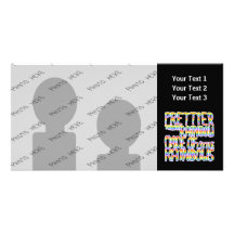 Prettier Than A Rainbow Made Of Little Rainbows. Personalised Photo Card