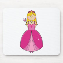 Pretty Blonde Party Princess Mousepad