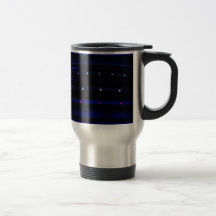 Pretty Blue Light Stripes Mug