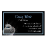 Pretty Cat Stylish Pet Care Business Card Template
