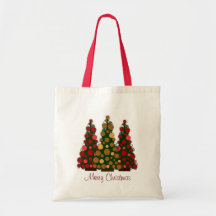 Pretty Christmas Tree Bag