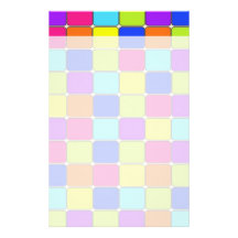 Pretty Colourful Mosaic Tile Pattern Gifts for Her Stationery Design