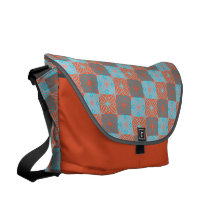 Pretty Floral Pattern Messenger Bag