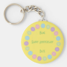Pretty flower key chain
