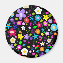 Pretty Flower pattern Fridge Magnets