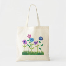 Pretty 'Flower Power' Tote Bag
