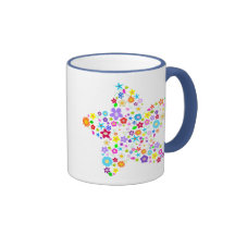 Pretty Flower Star Coffee Mug
