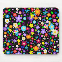 Pretty Flower Star Mousemats