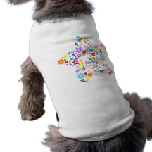 Pretty Flower Star Pet Tshirt