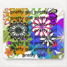 pretty girl mouse mat