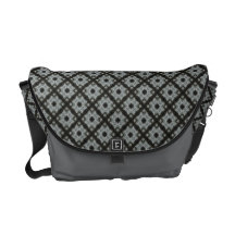 pretty grey black criss cross pattern commuter bags