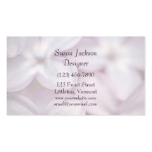 Pretty Lilacs Template Business Card