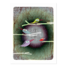 pretty love birds poem moon magic hope lomography postcard