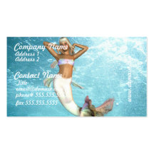 Pretty Mermaid Business Cards