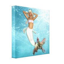 Pretty Mermaid  Canvas Print
