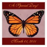 Pretty Monarch Butterfly Invitations