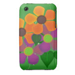 Pretty Orange and Purple Spring Flowers iPhone 3 Case-Mate Case