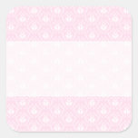 Pretty pale pink damask pattern with white. stickers