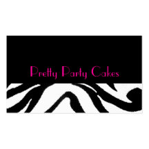 Pretty Party Cake- business cards