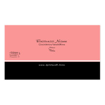 Pretty Peach Elegant  Trendy  Plain Business Card Templates