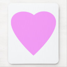 Pretty Pink and White Love Heart. Mousepad