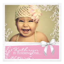 Pretty Pink Birthday Party Invitation